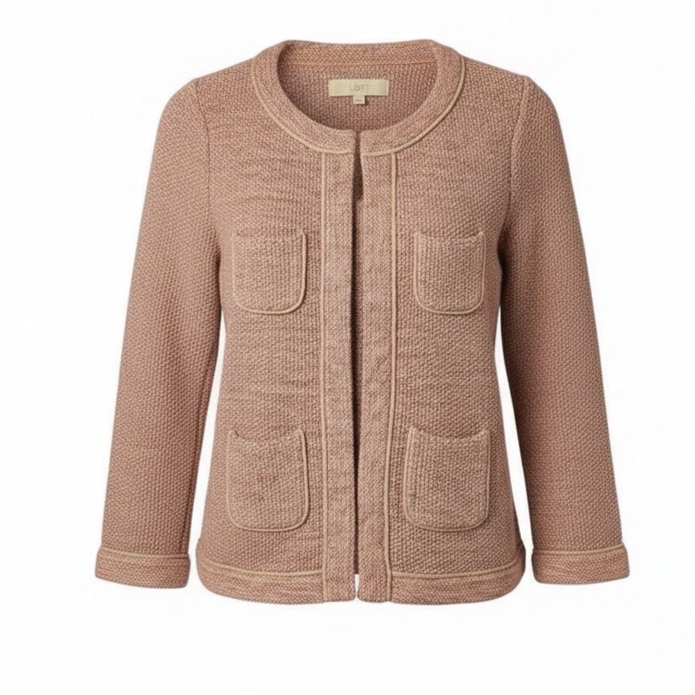 Ann Taylor LOFT Knit Cropped Jacket